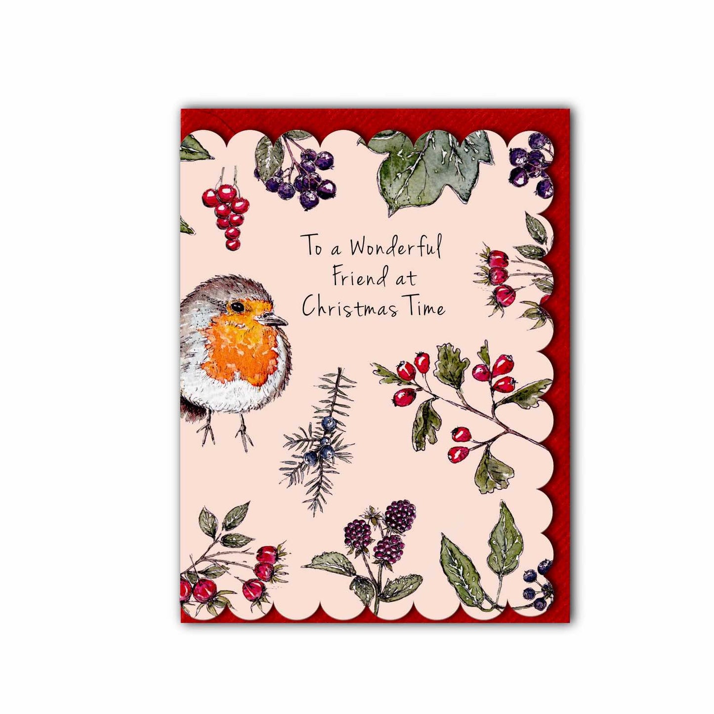 NEW! Wonderful Friend (Peach) Card (Cello-Free) (available for dispatch from August 2026)