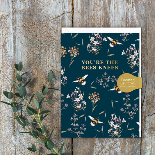 Bees Knees (Bees Noir) Card (Cello-Free)