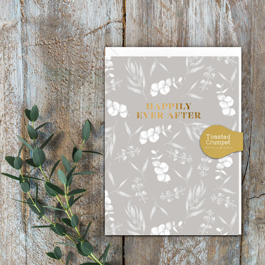 Happily Ever After (Eucalyptus) Card (Cello-Free)