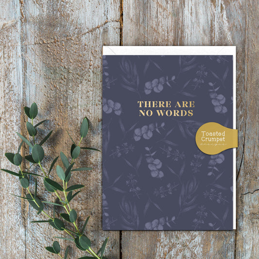 There are No Words (Eucalyptus) Card (Cello-Free)
