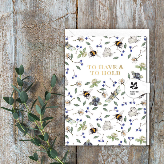 To Have & To Hold (Wild Flower Meadows Pure) Card (Cello-Free)