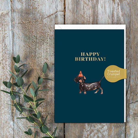 Happy Birthday (Dachshund) Set of 6 Cards