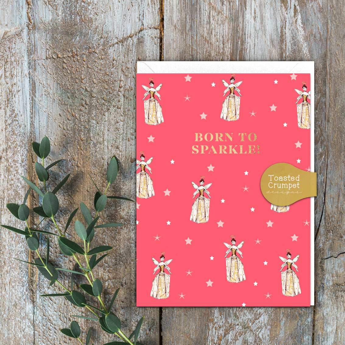 Born to Sparkle Card (Cello-Free)