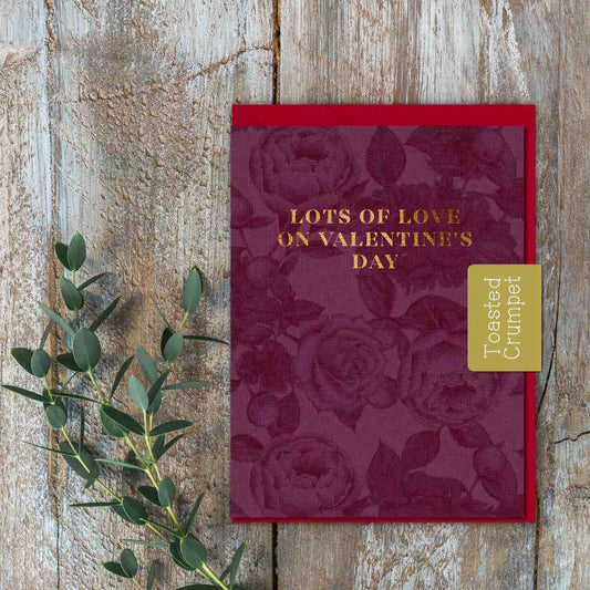 With Love on Valentine's Day (In Full Bloom) Card (Cello-Free)