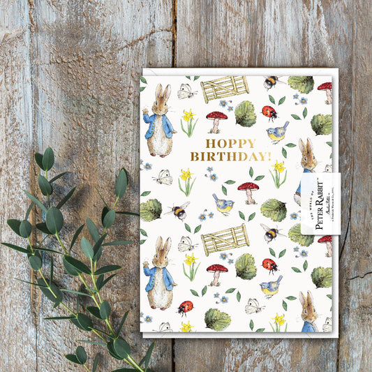 Hoppy Birthday (Peter Rabbit) Card (Cello-Free)