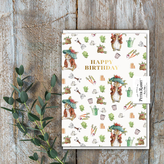 Happy Birthday (Benjamin Bunny) Card (Cello-Free)