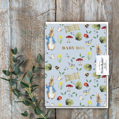 Baby Boy (Peter Rabbit) Card (Cello-Free)