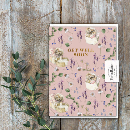 Get Well Soon (Mrs. Tiggy-Winkle) Card (Cello-Free)