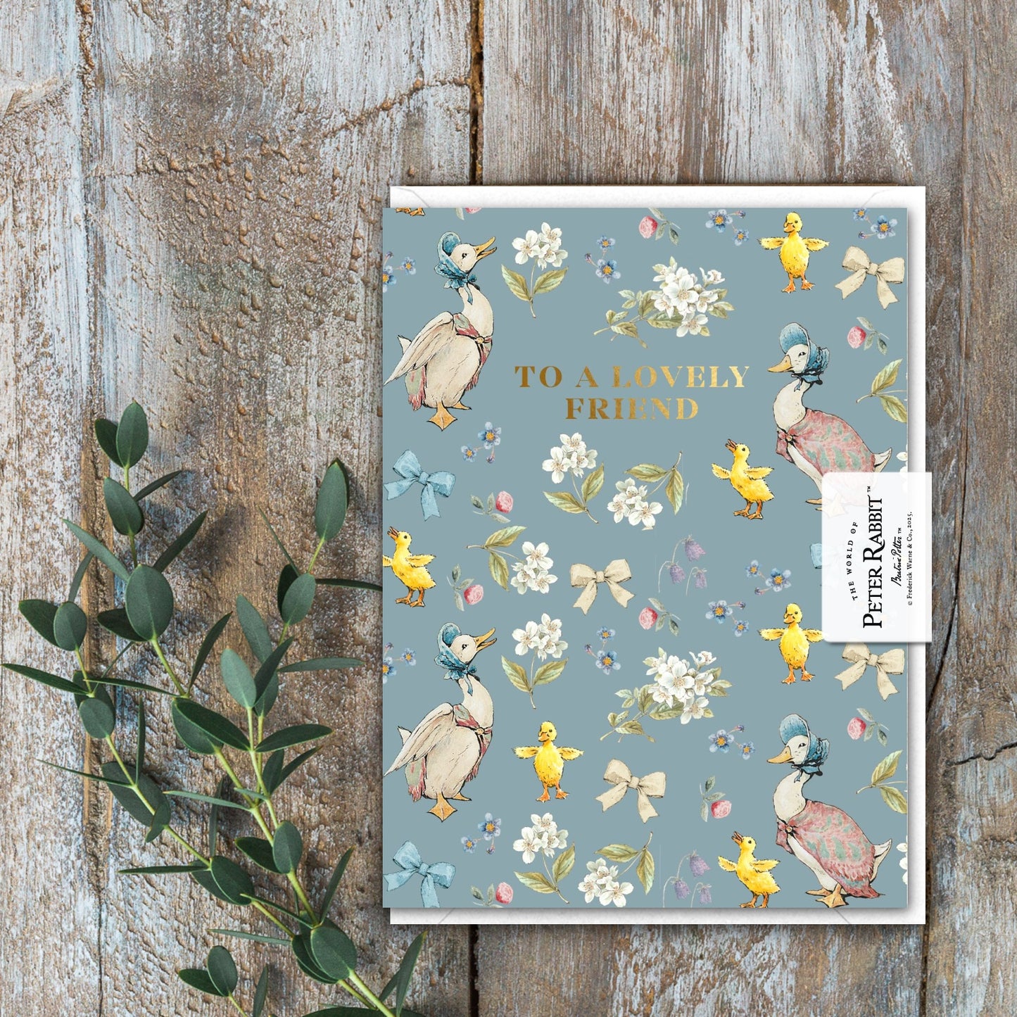 To a Lovely Friend (Jemima Puddle-Duck) Card (Cello-Free)