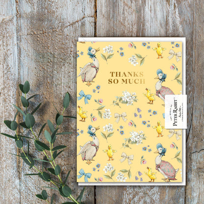 Thanks So Much (Jemima Puddle-Duck) Card (Cello-Free)