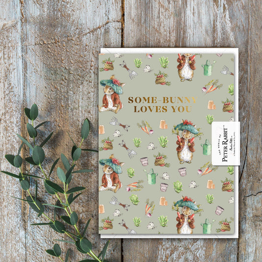 Some-Bunny Loves You (Benjamin Bunny) Card (Cello-Free)