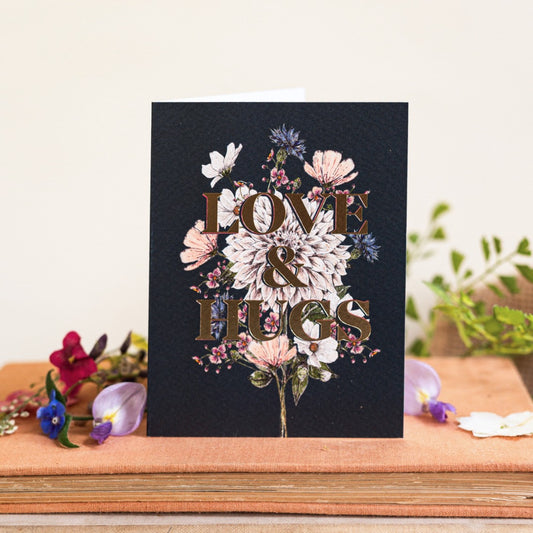Love & Hugs Card (Cello-Free)