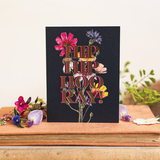Hip Hip Horray! Card (Cello-Free)
