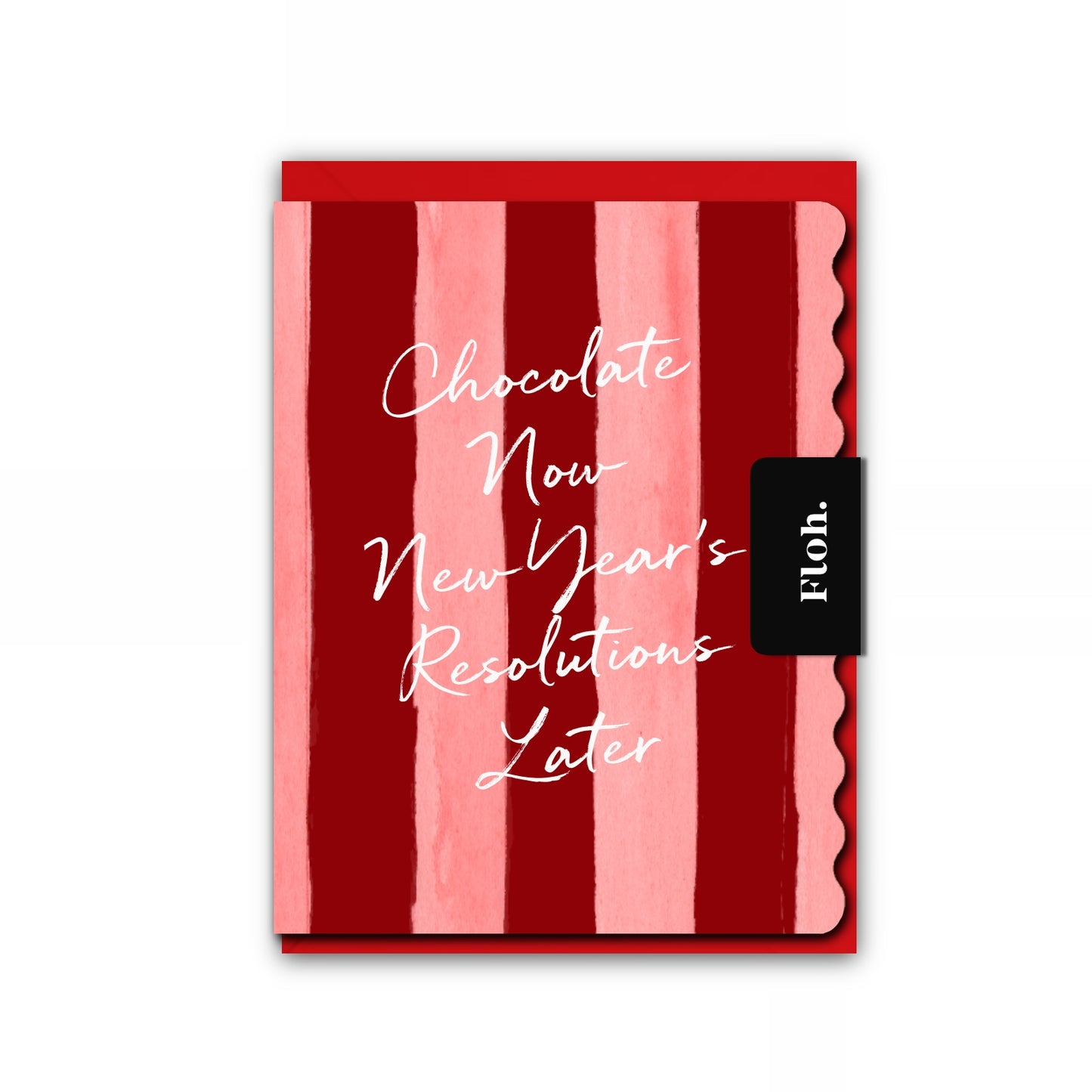 NEW! Chocolate Now (Stripes) Card (Cello-Free) (available for dispatch from August 2026)