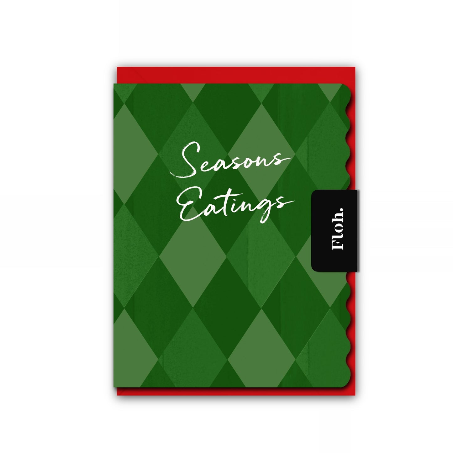 NEW! Seasons Eatings (Harlequin) Card (Cello-Free) (available for dispatch from August 2026)