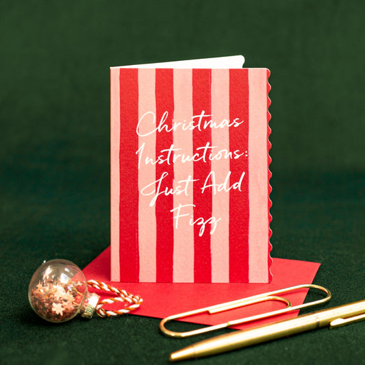 NEW! Just Add Fizz (Stripes) Card (Cello-Free) (available for dispatch from August 2026)