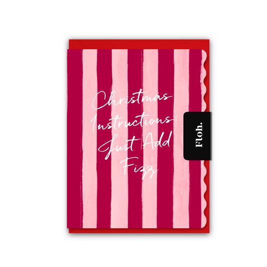 NEW! Just Add Fizz (Stripes) Card (Cello-Free) (available for dispatch from August 2026)