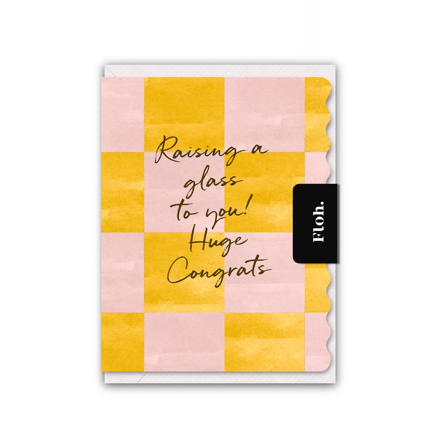 NEW! Raising a Glass to you! (Paloma & Spritz Checkerboard) Card (Cello-Free) (available for dispatch from Jan 2026)