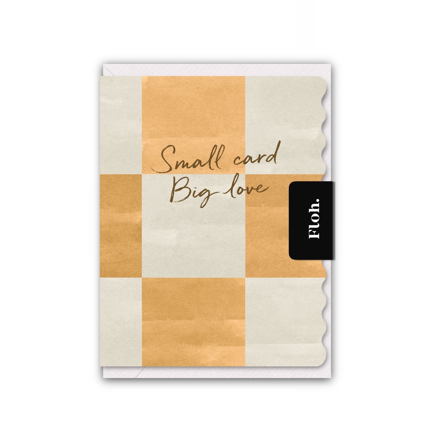 NEW! Small Card, Big Love (Spritz Checkerboard) Card (Cello-Free) (available for dispatch from Jan 2026)