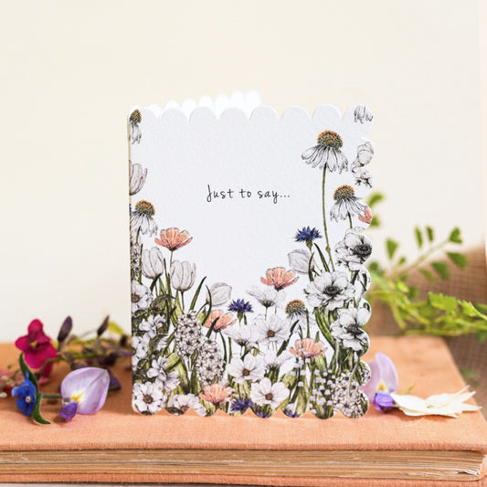 Just to Say Card (Cello-Free)
