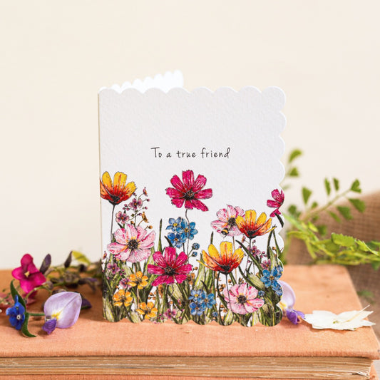 To a True Friend Card (Cello-Free)