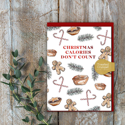Christmas Calories Don't Count Card (Cello-Free)