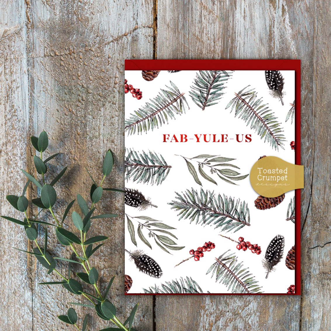 Fab-Yule-Us Card (Cello-Free)