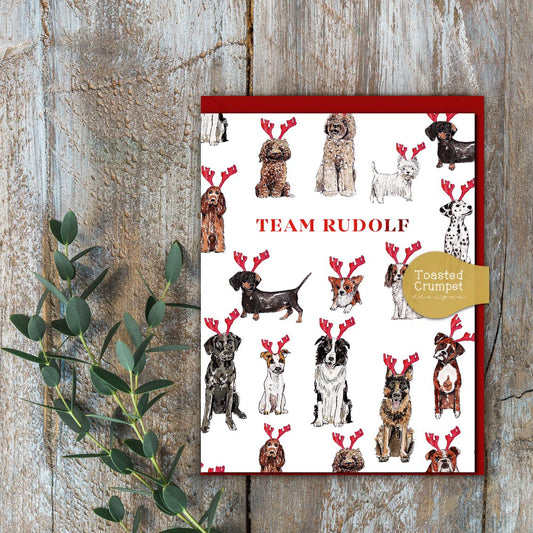 Team Rudolf (Dogs Pure) Card (Cello-Free)