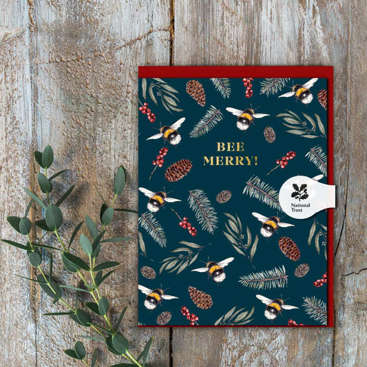 Bee Merry! (Bee) Card (Cello-Free)