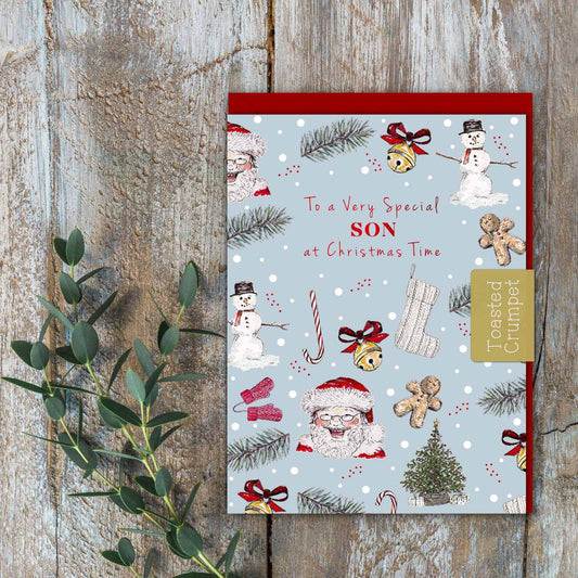 To a Special Son (All Things Jolly Blue) Card (Cello-Free)