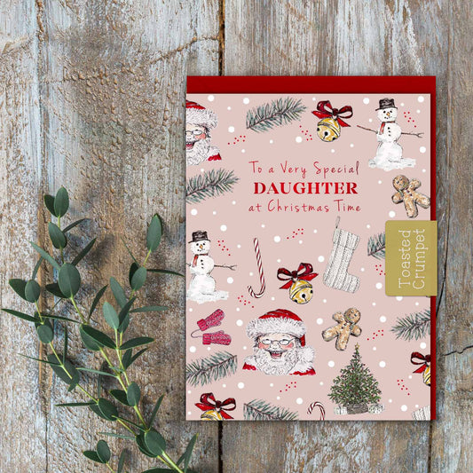 To a Special Daughter (All Things Jolly Pink) Card (Cello-Free)
