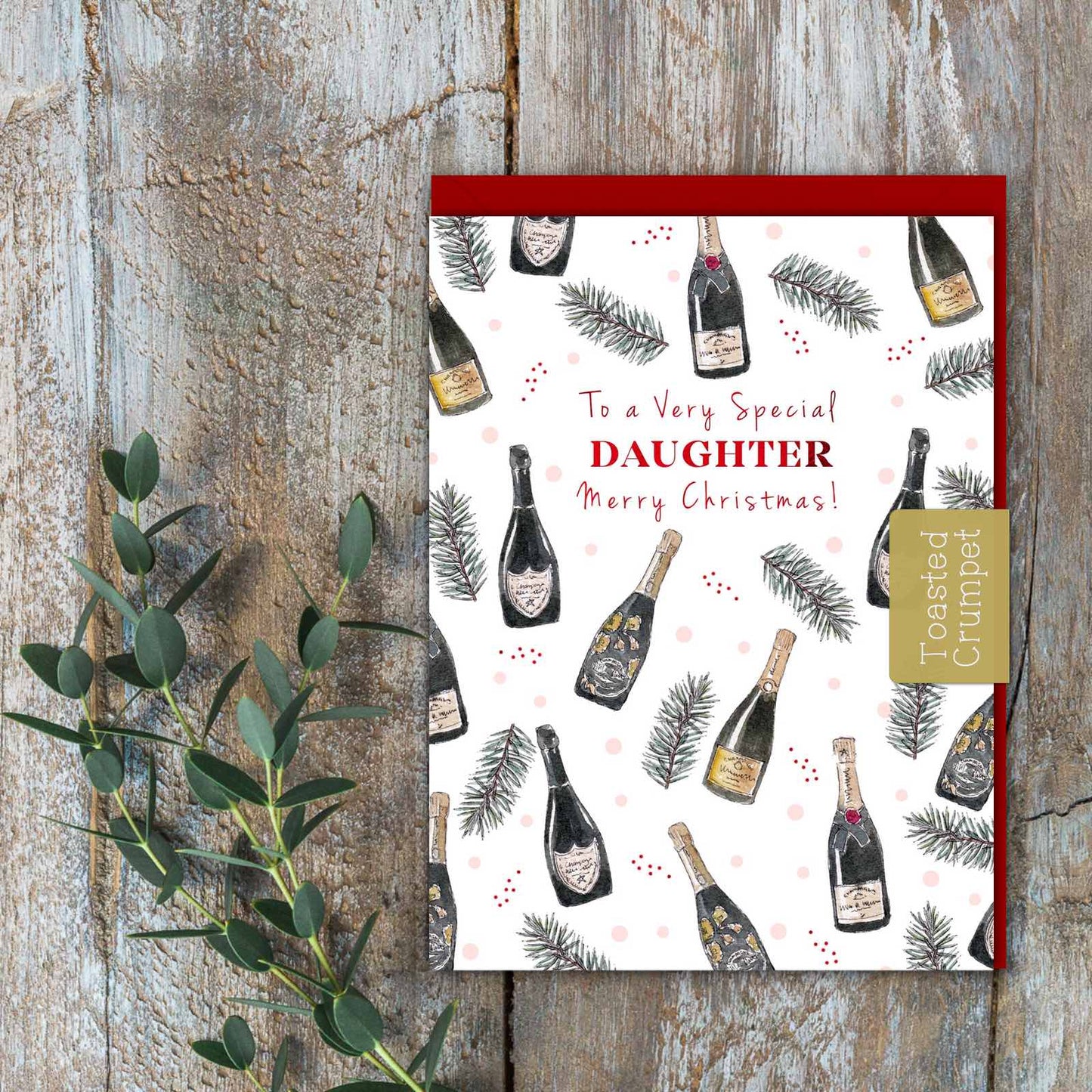 To a Very Special Daughter (Bottles Pure) Card (Cello-Free)