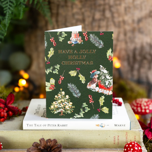 Have a Jolly Holly Christmas Card (Cello-Free) (available for dispatch from August 2025)