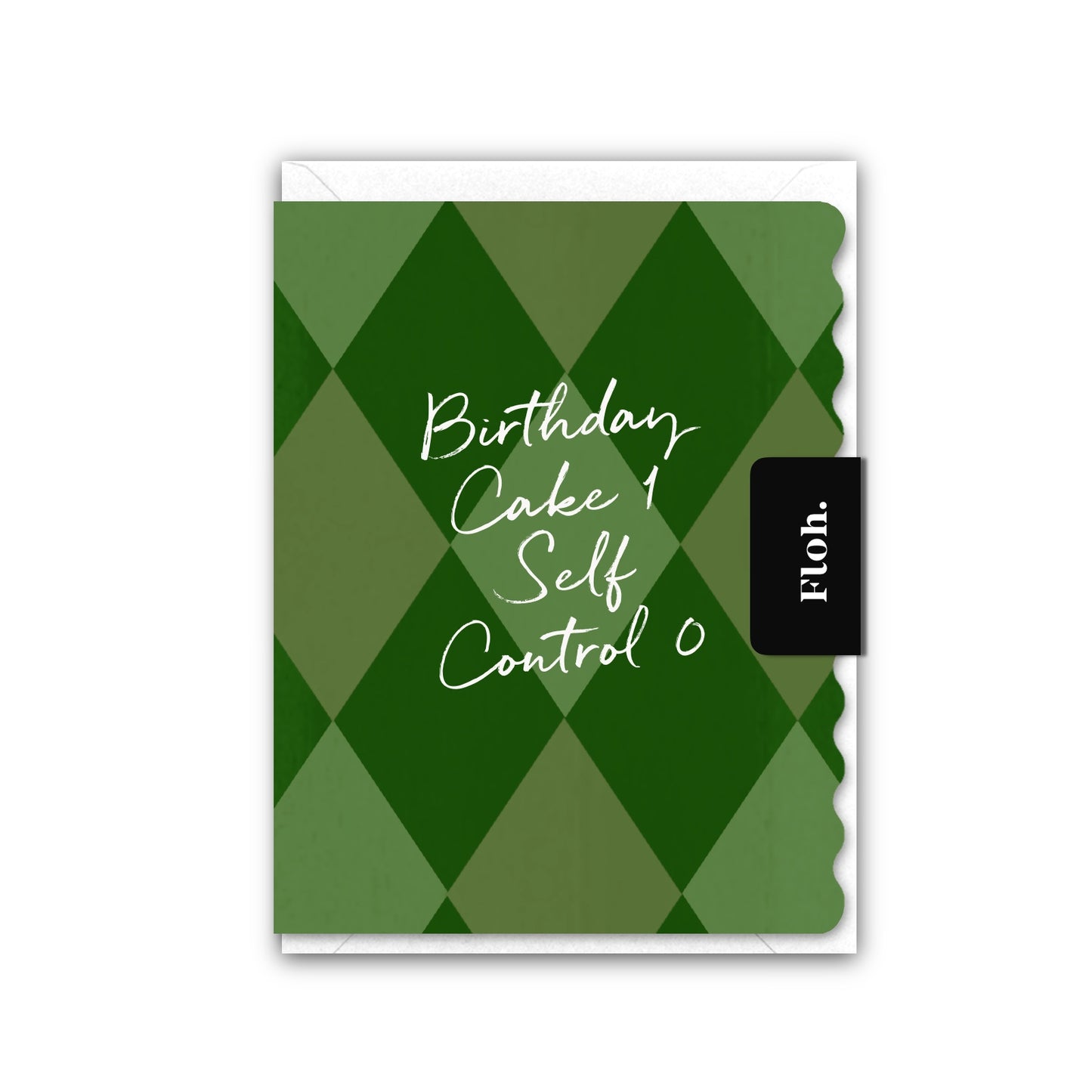 NEW! Birthday Cake 1 (Harlequin) Card (Cello-Free) (available for dispatch from July 2026)