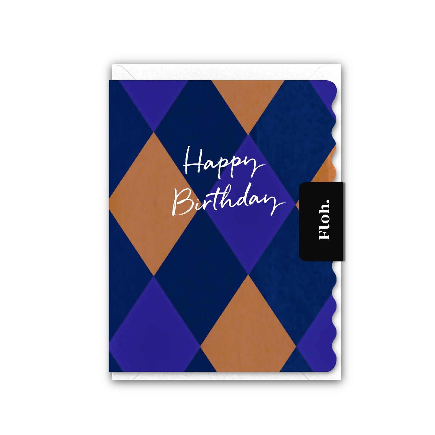 NEW! Happy Birthday (Harlequin) Card (Cello-Free) (available for dispatch from July 2026)