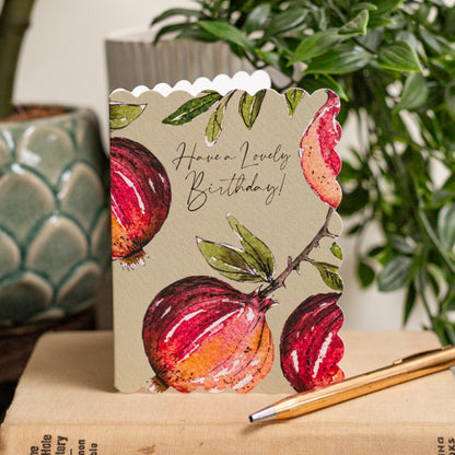 NEW! Have a Lovely Birthday (Pomegranate Pure) Card (Cello-Free)
