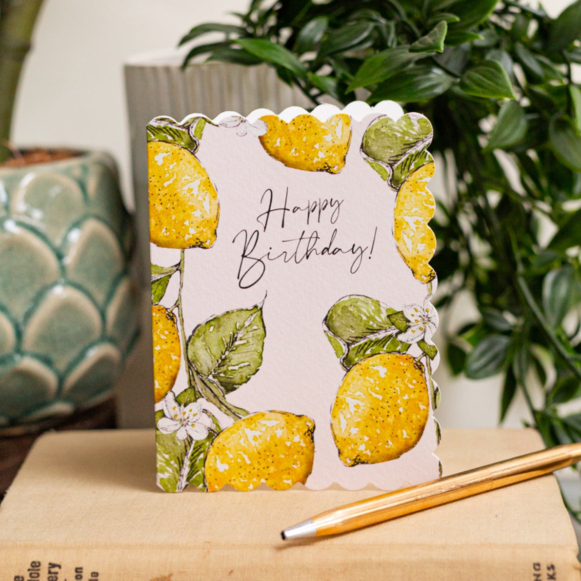 NEW! Happy Birthday (Lemon Pure) Card (Cello-Free)