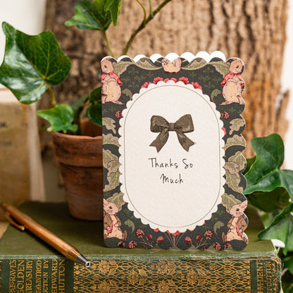 NEW! Thanks So Much (The Vegetable Thief Noir) Card (Cello-Free)