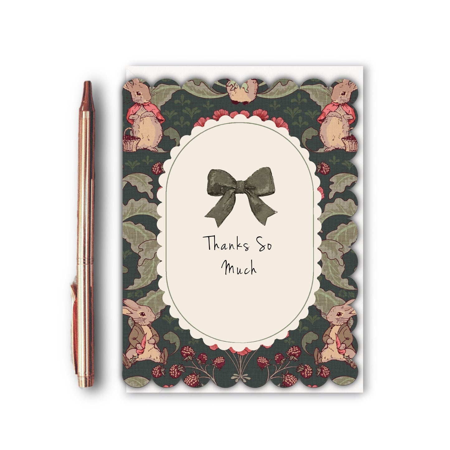 NEW! Thanks So Much (The Vegetable Thief Noir) Card (Cello-Free)