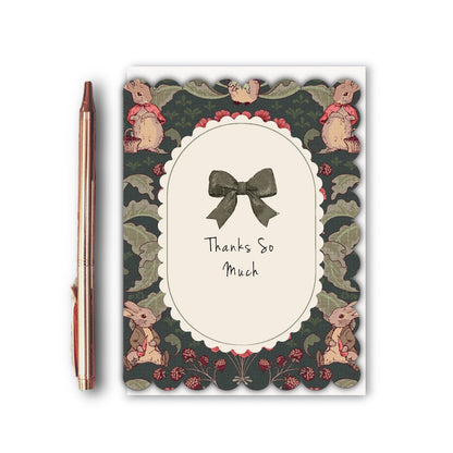 NEW! Thanks So Much (The Vegetable Thief Noir) Card (Cello-Free)