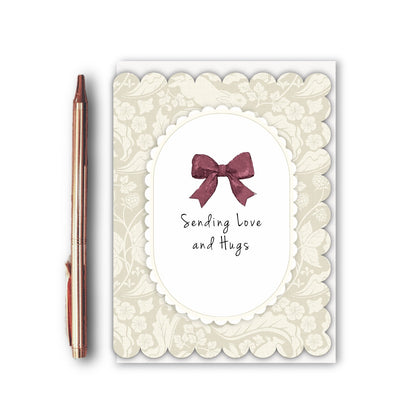 NEW! Sending Love and Hugs (The Vegetable Thief Pure) Card (Cello-Free)