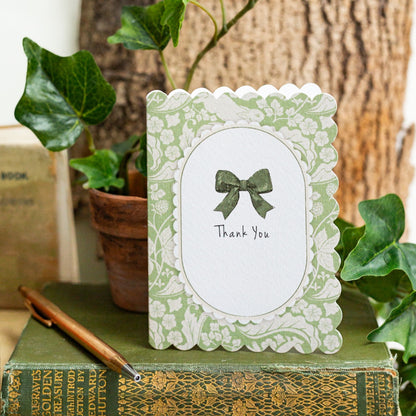 NEW! Thank You (The Vegetable Thief Sage Green) Card (Cello-Free)