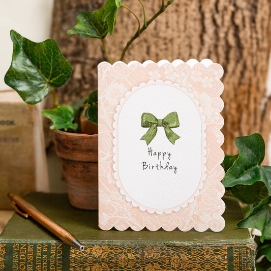 NEW! Happy Birthday (Blackberries & Roses Pink) Card (Cello-Free)