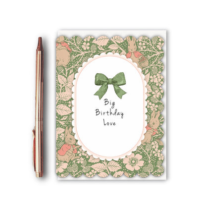 NEW! Big Birthday Love (Blackberries & Roses) Card (Cello-Free)