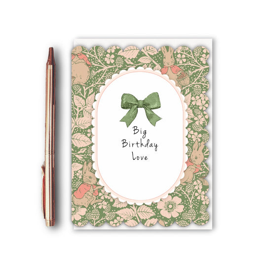 NEW! Big Birthday Love (Blackberries & Roses) Card (Cello-Free)