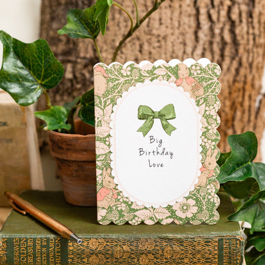 NEW! Big Birthday Love (Blackberries & Roses) Card (Cello-Free)
