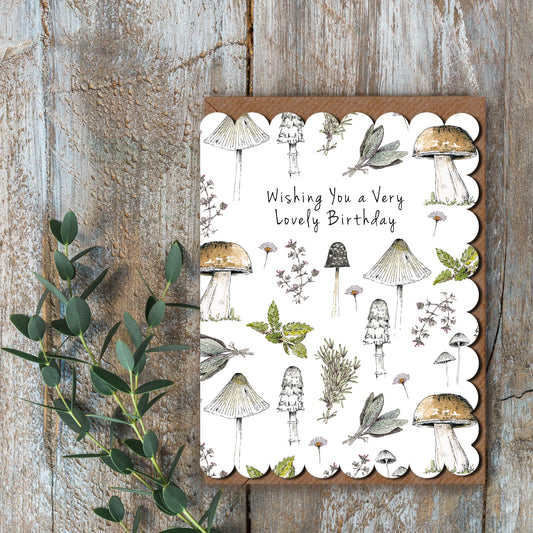 Wishing You a Very Lovely Birthday Card (Cello-Free)