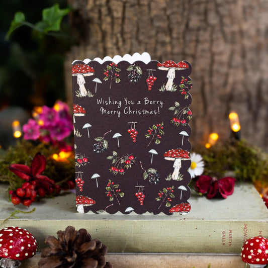 Wishing You a Berry Merry Christmas Card (Cello-Free) (available for dispatch from August 2025)