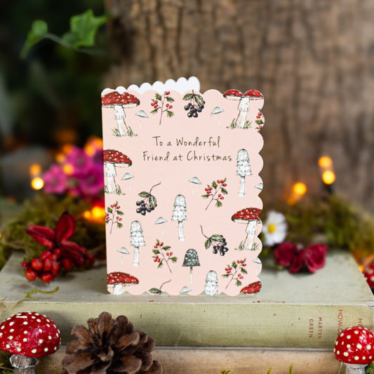 To a Wonderful Friend at Christmas Card (Cello-Free) (available for dispatch from August 2025)
