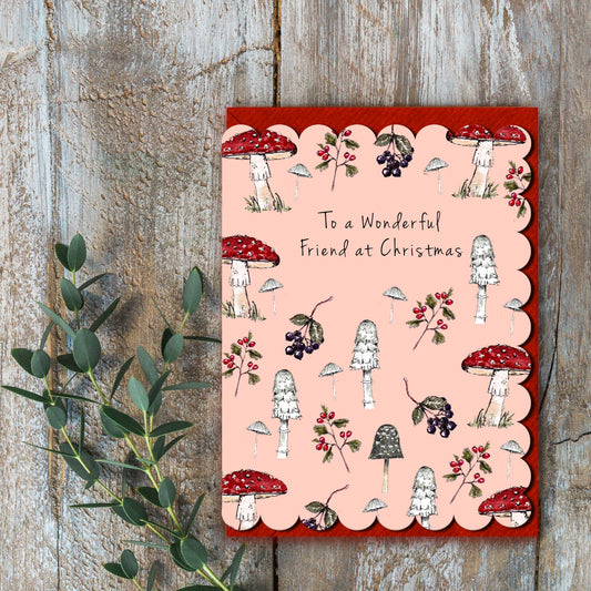 To a Wonderful Friend at Christmas Card (Cello-Free) (available for dispatch from August 2025)